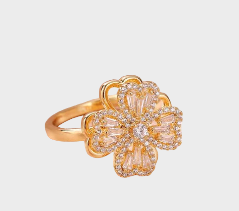 Fashion Lucky Four Clover Anti-Stress Ring - Novendy